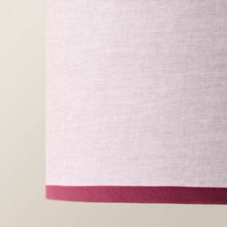 Valuelights Kiara Small 25Cm Linen With Pink Trim Inner Easy Fit Lamp Shade - thumbnail 4