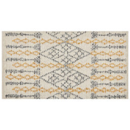 Beliani Rug Kadapa Beige 80 X 150 Cm Cotton - thumbnail 1