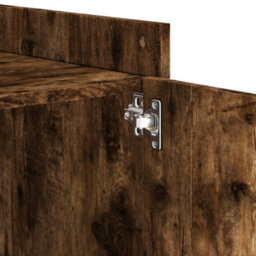 Berkfield Bedside Cabinet Smoked Oak 45X50X50 Cm Engineered Wood - thumbnail 9