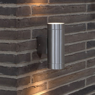 Nordlux Tin Outdoor Aluminium Wall Light Weatherproof Silver,mains - image 1