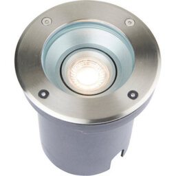 Recessed Outdoor Ip67 Round Ground Light - 50W Gu10 Reflector - Stainless Steel - thumbnail 4