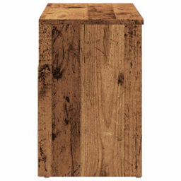 Berkfield Shoe Bench Old Wood 80X30X45 Cm Engineered Wood - thumbnail 5