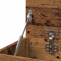 Berkfield Shoe Bench Old Wood 80X30X45 Cm Engineered Wood - thumbnail 9