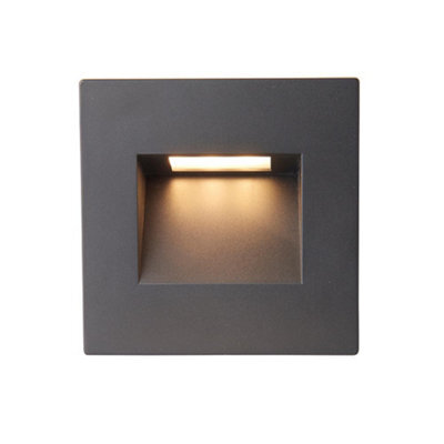 Luminosa Lighting Luminosa Albus Cct Led Outdoor Wall Guide Black 3000/4000/6500K Ip65