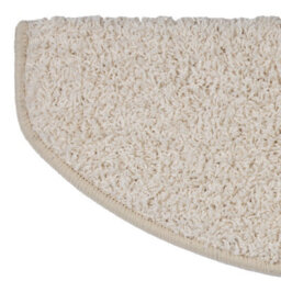 Floordirekt Sphinx Self Adhesive Edged Soft Shaggy Stair Tread Mat For Indoor Stairs Semicircular Cream 23.5 X 65 Cm - thumbnail 3
