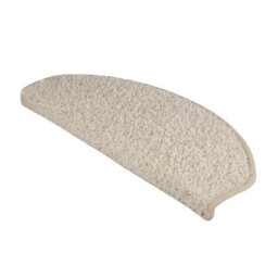 Floordirekt Sphinx Self Adhesive Edged Soft Shaggy Stair Tread Mat For Indoor Stairs Semicircular Cream 23.5 X 65 Cm - thumbnail 4