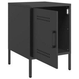 Berkfield Bedside Cabinets 2 Pcs Black 36X39X50.5 Cm Steel - thumbnail 7