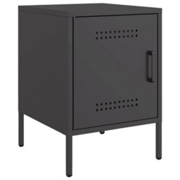Berkfield Bedside Cabinets 2 Pcs Black 36X39X50.5 Cm Steel - thumbnail 3