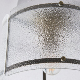 Pagazzi Lighting Pagazzi Traynor Clear And Antique Brass Flush Ceiling Light - thumbnail 7