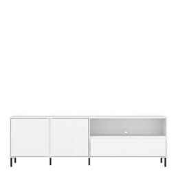 Furniture To Go Avenale Tv Cabinet 2 Door 1 Drawer In Alpine White High Gloss - thumbnail 2