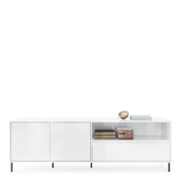 Furniture To Go Avenale Tv Cabinet 2 Door 1 Drawer In Alpine White High Gloss - thumbnail 6