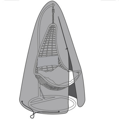 Charles Bentley Rattan Swing Seat Cover - Black - image 1