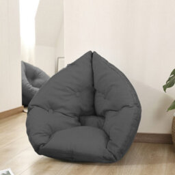 Living And Home Grey Outdoor Garden Egg Swing Chair Seat Pad Cushion,hanging Basket Hammock Cushion For Indoor Outdoor - thumbnail 1