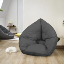 Living And Home Grey Outdoor Garden Egg Swing Chair Seat Pad Cushion,hanging Basket Hammock Cushion For Indoor Outdoor - thumbnail 2