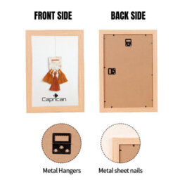 A2 Oak Picture Frame Photo Frame Perspex Sheet For Wall Or Table, Landscape & Portrait Orientation 42 X 59.4 Cm (16.5 X 23.4 Inch) - thumbnail 3