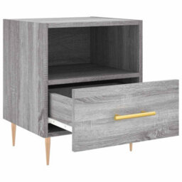 Berkfield Modern Bedside Cabinets 2 Pcs Grey Sonoma 40X35X47.5 Cm Engineered Wood - thumbnail 7