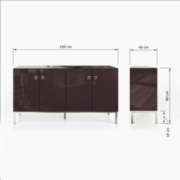 Frank Olsen  Lyra Sideboard Plum Black - thumbnail 9