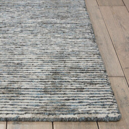 Grey Modern Luxurious Wool Easy To Clean Abstract C Handmade Dining Room Bedroom And Living Room Rug -168Cm X 226Cm - thumbnail 7