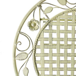 Wyld And Coco Provencal Garden Foldable Distressed Iron Bar Table For 2, Light Green French Retro Style - thumbnail 7