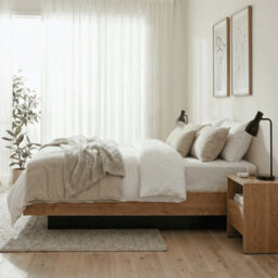 Nöa & Nani Noa & Nani Koping Kingsize Gas Lift Ottoman Bed With Storage In Natural Pine - thumbnail 3