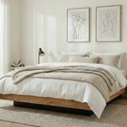 Nöa & Nani Noa & Nani Koping Kingsize Gas Lift Ottoman Bed With Storage In Natural Pine - thumbnail 4