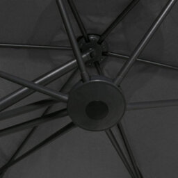 Berkfield Outdoor Parasol With Steel Pole 300X250 Cm Anthracite - thumbnail 6