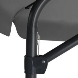 Berkfield Outdoor Parasol With Steel Pole 300X250 Cm Anthracite - thumbnail 5
