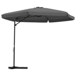 Berkfield Outdoor Parasol With Steel Pole 300X250 Cm Anthracite - thumbnail 1