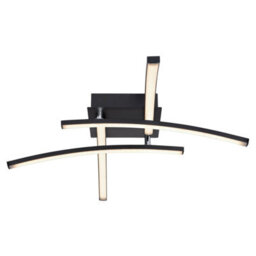 Luminosa Lighting Luminosa Tansy I Integrated Led Semi Flush Ceiling Light Matt Black 4X Led 3000-4000K - thumbnail 3