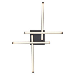 Luminosa Lighting Luminosa Tansy I Integrated Led Semi Flush Ceiling Light Matt Black 4X Led 3000-4000K - thumbnail 4