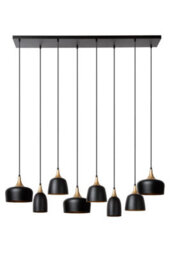 Lucide Chayanne 8 Light Bar Pendant Light Black - thumbnail 3