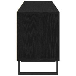 Berkfield Modern Tv Cabinet Black Oak 150X30X44,5 Cm Engineered Wood - thumbnail 8