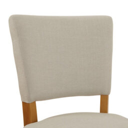 The Furniture Market Manor Oak Natural Linen Fabric Bar Stool Open Back Design Natural Oak Hardwood Frame Padded Seat Kitchen Counter Stool - thumbnail 7