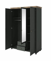 Arte Evora 19 Hinged Wardrobe W1540mm H2160mm D620mm - Green & Oak Lefkas Elegance - thumbnail 3