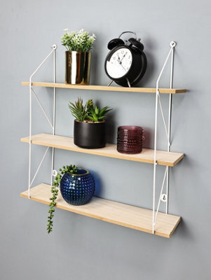 Spot On Dealz 3 Tier Floating Shelf Wall Shelves For Bedroom Wall Mounted - image 1