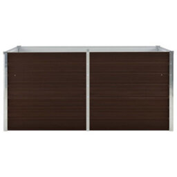 Berkfield Raised Garden Bed Brown 160X80X77 Cm Galvanised Steel - thumbnail 3