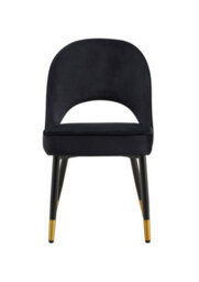 Hygrad Built to Survive Set Of 2 Dining Chairs Velvet Padded Seat Metal Legs Kitchen Chair Home Office Set - thumbnail 3