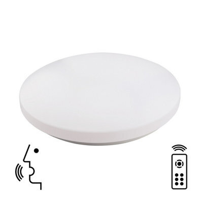 Luminosa Lighting Luminosa Zero Smart Ceiling, 80W Led, 3000-5000K Tuneable White, 4500Lm, Remote Control, White, 3Yrs Warranty - image 1
