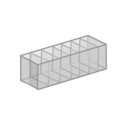 Foldable Mesh Wardrobe Clothes Organiser 36X17X12Cm With 7 Compartments Space Saver Solution For Organising Clothes - thumbnail 3