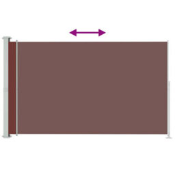 Walplus Patio Retractable Side Awning Garden Sun Shade Canopy Gazebo For Back Door, Porch, Patio 180X300 Cm Brown - thumbnail 3