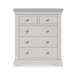 Colette Grey 2 Over 3 Chest Of Drawers Fully Assembled - By Roseland Furniture - thumbnail 6