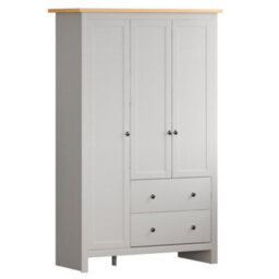 Lassic Vida Designs Arlington White 3 Door 2 Drawer Wardrobe (H)1800mm (W)1090mm (D)520mm - thumbnail 8