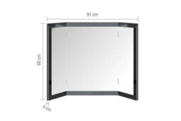 Birlea Liberty Dressing Table Mirror Only Grey Glass