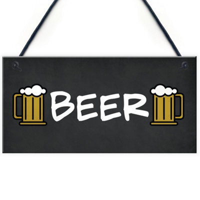 Red Ocean Sign Hanging Home Bar Man Cave Pub Garage Sign Gift Bar Decor - image 1