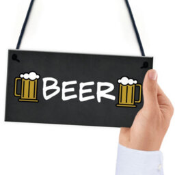Red Ocean Sign Hanging Home Bar Man Cave Pub Garage Sign Gift Bar Decor - thumbnail 6