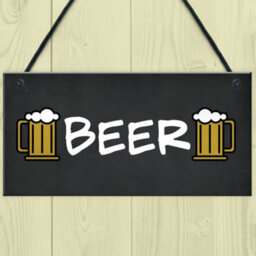 Red Ocean Sign Hanging Home Bar Man Cave Pub Garage Sign Gift Bar Decor - thumbnail 2