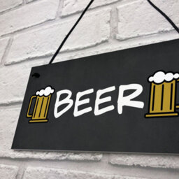 Red Ocean Sign Hanging Home Bar Man Cave Pub Garage Sign Gift Bar Decor - thumbnail 7
