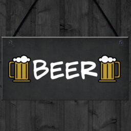 Red Ocean Sign Hanging Home Bar Man Cave Pub Garage Sign Gift Bar Decor - thumbnail 4