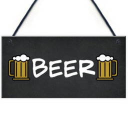 Red Ocean Sign Hanging Home Bar Man Cave Pub Garage Sign Gift Bar Decor - thumbnail 1