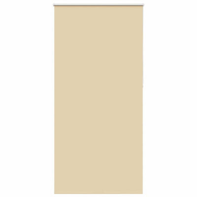 Berkfield Durable Roller Blind Blackout Beige 105X210 Cm Fabric Width 100.7 Cm Polyester - image 1
